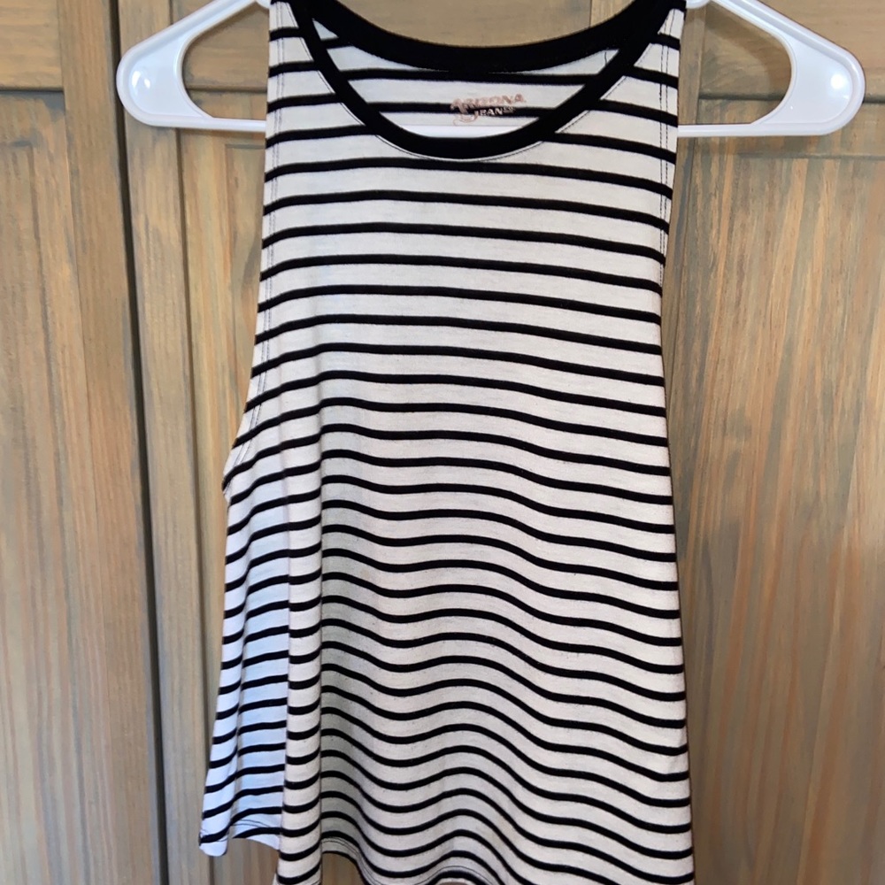 Black and White Striped Tank